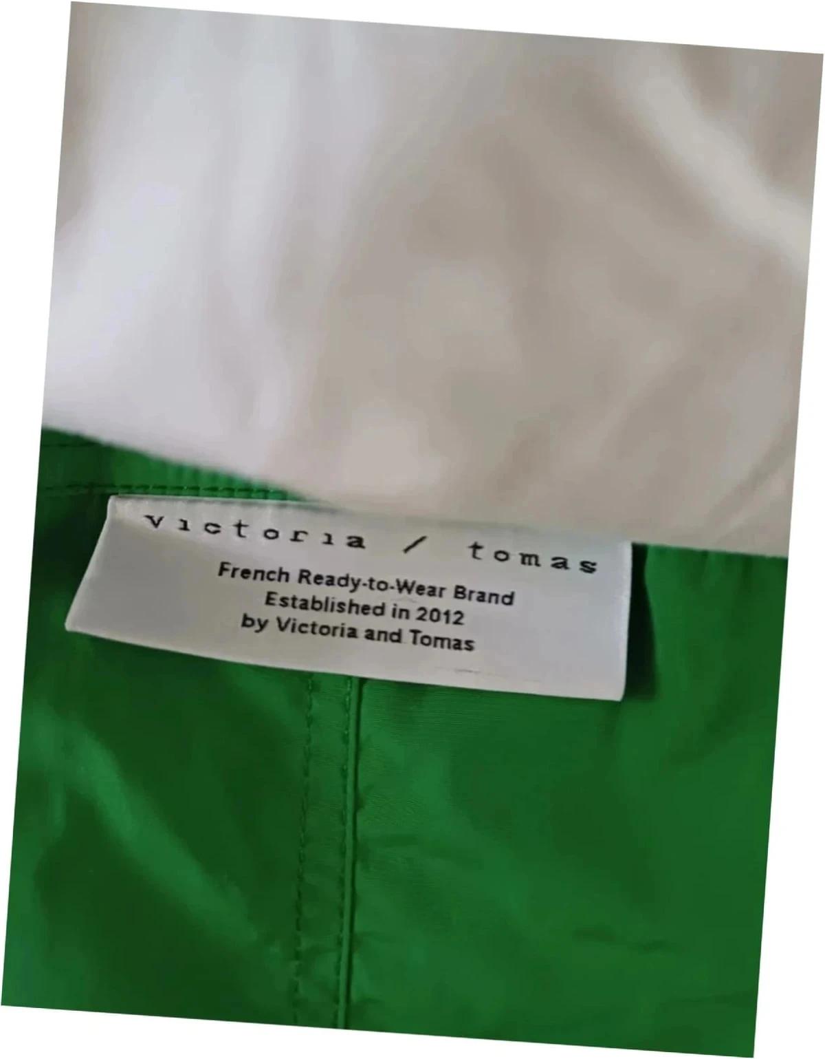 Pieza de diseñador Falda reversible Desfile Victoria tomas verde marino único – photo 7